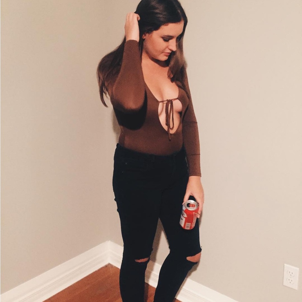 Brown Women's Top
